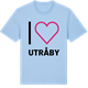 Blue Soul t-shirt med Jag älskar Utråby t-shirt stort tryck