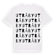 White t-shirt med Utråby ordlek t-shirt