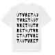 White t-shirt med Utvreta ordlek t-shirt