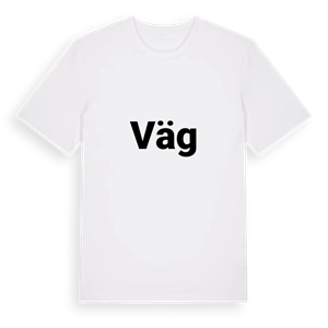 Väg fetstil t-shirt – ekologisk bomull t-shirt från Pinshirt