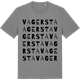 Mid Heather Gray t-shirt med Vagersta ordlek t-shirt