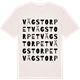 Vintage White t-shirt med Vägstorpet ordlek t-shirt