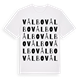 White t-shirt med Vålbo ordlek t-shirt
