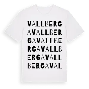 Vallberga ordlek t-shirt – ekologisk bomull t-shirt från Pinshirt