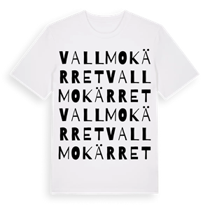 Vallmokärret ordlek t-shirt – ekologisk bomull t-shirt från Pinshirt
