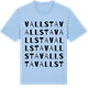 Blue Soul t-shirt med Vallsta ordlek t-shirt