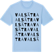 Blue Soul t-shirt med Valsätra ordlek t-shirt