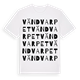 Vändvarpet ordlek t-shirt