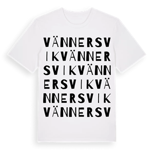Vännersvik ordlek t-shirt – ekologisk bomull t-shirt från Pinshirt