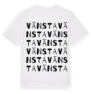Vänsta ordlek t-shirt – ekologisk bomull t-shirt från Pinshirt