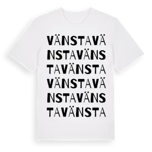 Vänsta ordlek t-shirt – ekologisk bomull t-shirt från Pinshirt