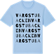 Blue Soul t-shirt med Vargstubacken ordlek t-shirt