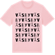 Pink Cotton t-shirt med Väsby ordlek t-shirt