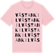 Pink Cotton t-shirt med Västankil ordlek t-shirt