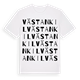 White t-shirt med Västankil ordlek t-shirt
