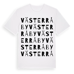 Väster Råby ordlek t-shirt – ekologisk bomull t-shirt från Pinshirt