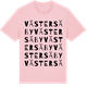 Pink Cotton t-shirt med Väster Säby ordlek t-shirt