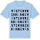 Blue Soul t-shirt med Väster Vrenninge ordlek t-shirt