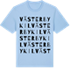 Blue Soul t-shirt med Västerbykil ordlek t-shirt