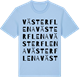 Blue Soul t-shirt med Västerflena ordlek t-shirt