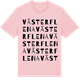 Pink Cotton t-shirt med Västerflena ordlek t-shirt