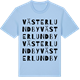 Blue Soul t-shirt med Västerlundby ordlek t-shirt