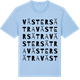 Blue Soul t-shirt med Västersätra ordlek t-shirt