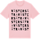 Pink Cotton t-shirt med Västersätra ordlek t-shirt