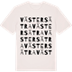 Vintage White t-shirt med Västersätra ordlek t-shirt