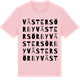 Pink Cotton t-shirt med Västersörby ordlek t-shirt