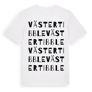 Västertibble ordlek t-shirt – ekologisk bomull t-shirt från Pinshirt