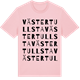 Pink Cotton t-shirt med Västertullsta ordlek t-shirt
