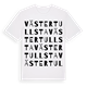 White t-shirt med Västertullsta ordlek t-shirt