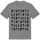 Mid Heather Gray t-shirt med Västertullsta ordlek t-shirt