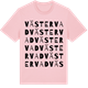 Pink Cotton t-shirt med Västervad ordlek t-shirt