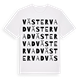 White t-shirt med Västervad ordlek t-shirt