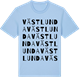 Blue Soul t-shirt med Västlunda ordlek t-shirt
