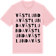 Pink Cotton t-shirt med Västlunda ordlek t-shirt