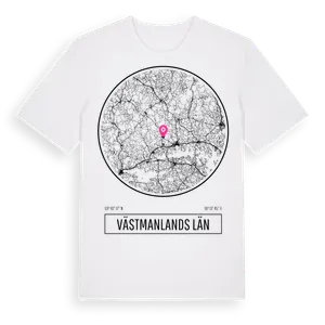 Västmanlands Län t-shirt – ekologisk bomull t-shirt från Pinshirt