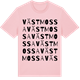 Pink Cotton t-shirt med Västmossa ordlek t-shirt