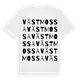 White t-shirt med Västmossa ordlek t-shirt