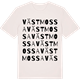 Vintage White t-shirt med Västmossa ordlek t-shirt