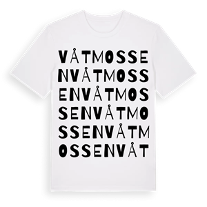 Våtmossen ordlek t-shirt – ekologisk bomull t-shirt från Pinshirt