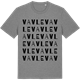 Mid Heather Gray t-shirt med Vavle ordlek t-shirt