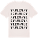 Vintage White t-shirt med Vavle ordlek t-shirt