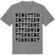 Mid Heather Gray t-shirt med Vedetten ordlek t-shirt