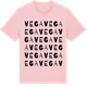 Pink Cotton t-shirt med Vega ordlek t-shirt