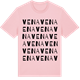 Pink Cotton t-shirt med Vena ordlek t-shirt