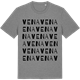 Mid Heather Gray t-shirt med Vena ordlek t-shirt