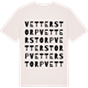 Vintage White t-shirt med Vetterstorp ordlek t-shirt